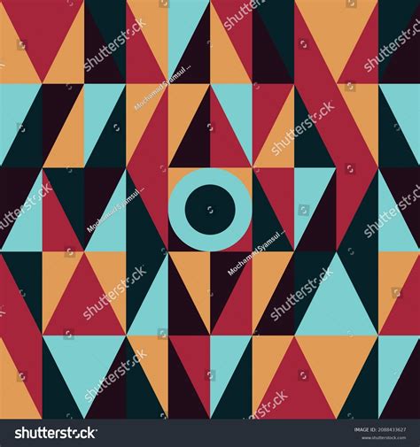 Abstract Geometric Background Triangel Pattern Vector Stock Vector