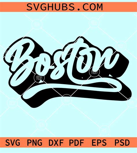 Boston Retro Font Svg Boston Svg File Boston Varsity Font Svg