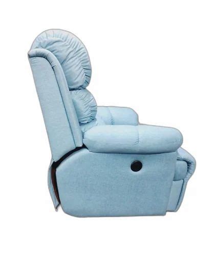 Fabric Motorized Light Blue Leaving Room Recliner Chair At Rs