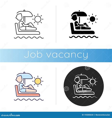 Vacation Leave Icon Stock Vector Illustration Of Pack 195000640