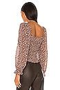 Astr The Label Tonina Top In Brown Ivory Ditsy Revolve