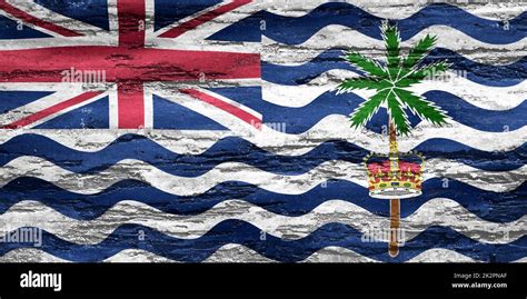 3d Illustration Of A British Indian Ocean Territory Flag Realistic