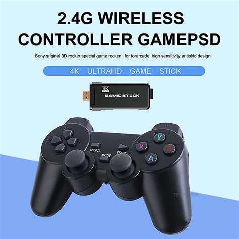 Console De Jeu Vid O G Double Manette De Contr Le Sans Fil Support