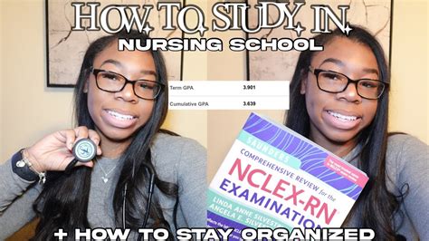 How I Study In Nursing School How To Stay Organized Getting As On