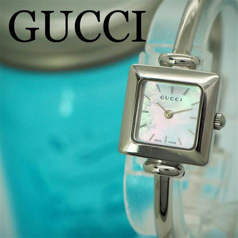 Gucci 736【美品】gucci グッチ時計 レディース腕時計 スクエア ホワイトシェルの通販 By Haru S Shop｜グッチならラクマ