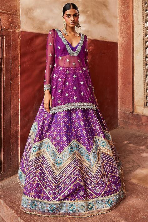 Jamuni Woven Silk Embellished Lehenga Set Design By Aditi Gupta At