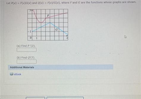 Solved Let P(x)=F(x)G(x) and Q(x)=F(x)/G(x), where F and G | Chegg.com 