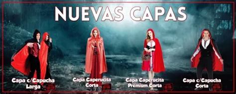 Capa Disfraz Caperucita Roja Premium Cm En Venta En La Matanza Bs As