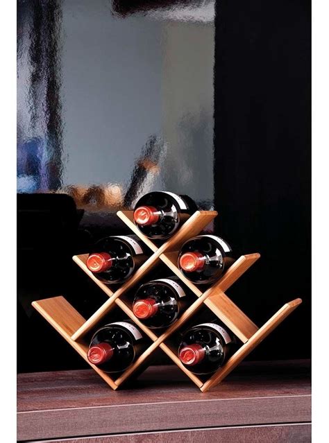 Rack Adega Suporte Para Garrafas De Vinho De Bamboo Mor