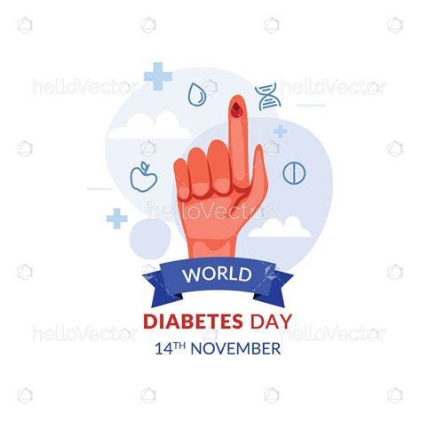 World Diabetes Day Flat Illustration Download Graphics And Vectors