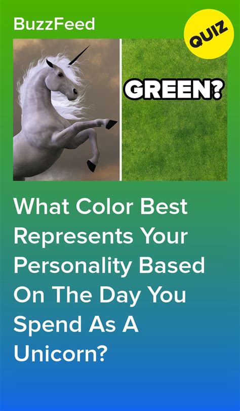 Spend A Day As A Unicorn And Well Reveal What Color Best Represents