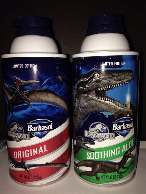 Jurassic World Jurassic Park Barbasol Shaving Cream Cans Read Description 1737063140