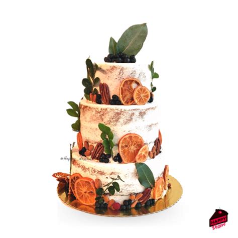 Naked Cake Con Frutos Secos Happy Dessert