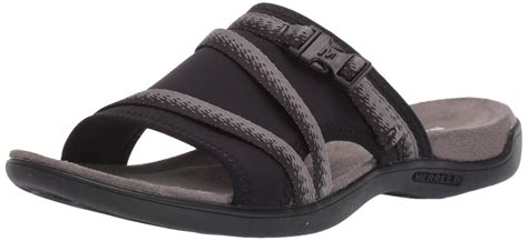 Merrell Synthetic Womens J000798 Sandal in Black/Charcoal (Black ...