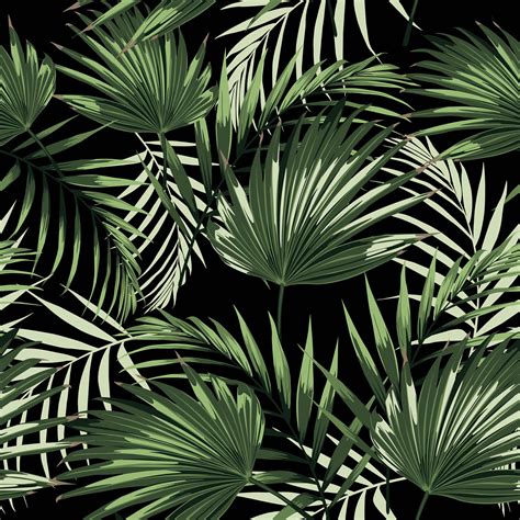 Tropical Palm Leaves On Behance