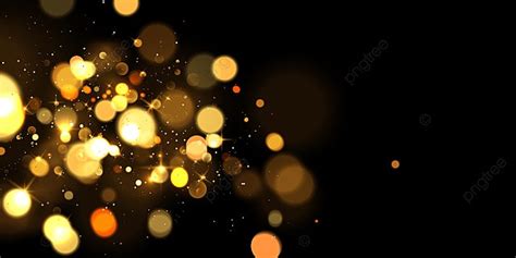 Beautiful Golden Glitter Stars On Abstract Black Background Are Used For Celebrations, For, Gift ...