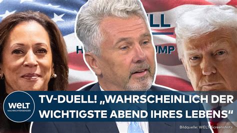 US WAHL 2024 TV DUELL Harris Vs Trump Erstes Direktes