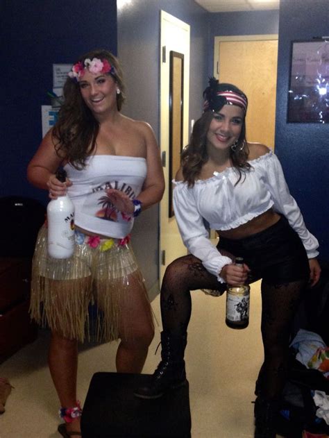 DIY liquor halloween costume, Malibu & Captain Morgan | Alcohol ...