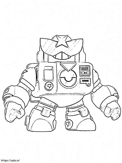 Surge Brawl Stars 3 Coloring Page