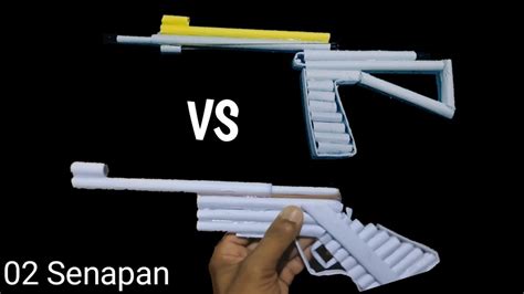 2 Origami Pistol Cara Membuat Pistol Kertas Mudah How To Make Paper