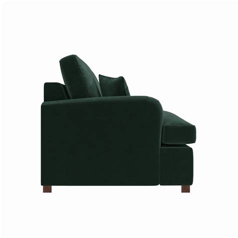 2 Seater Pull Out Sofa Bed In Dark Green Velvet Payton Furniture123