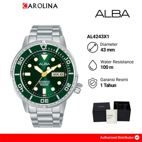 Jual Jam Tangan Pria Alba Active AL4243X1 Automatic Green Dial