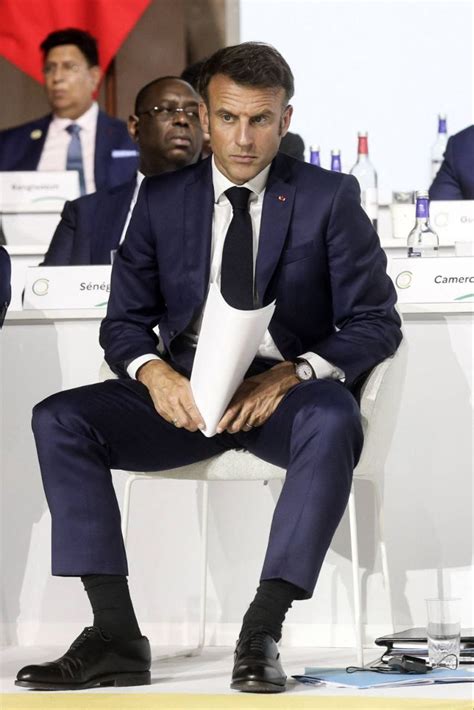 macron | Formal men outfit, Mens fashion suits, Well dressed men