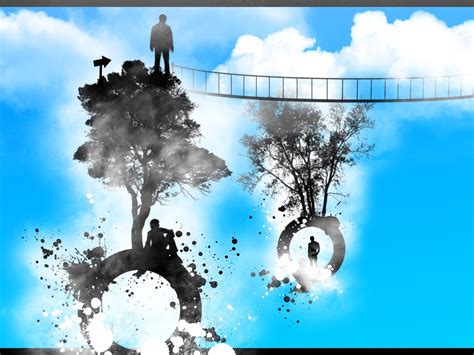 Wallpaper Trees People Illustration Digital Art Abstract Nature