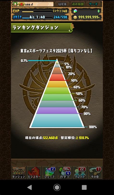 【パズドラ】ランダン東京eスポーツフェスタ2023杯終了！王冠ボーダーは113306点 パズ速 パズドラ情報まとめ