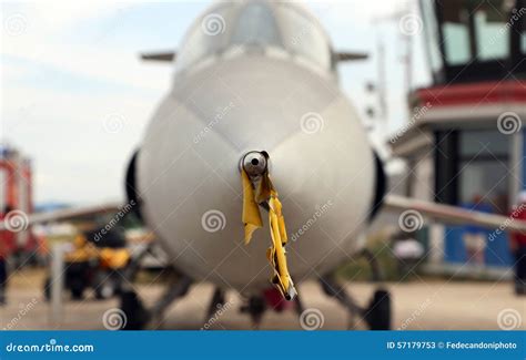 Pitot Static System In The Modern Plane Stock Photo