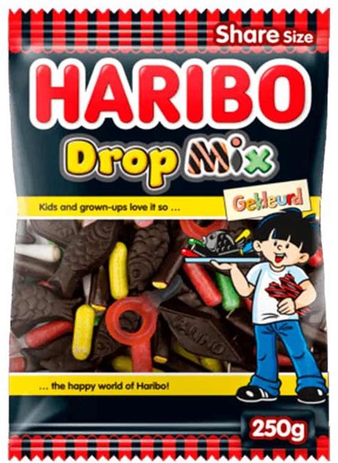 Haribo Drop Mix Zakjes 12 X 250 G Bol