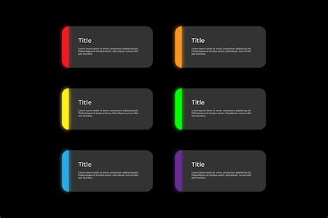 Conception De Zone De Texte Color E Et Brillante Vecteur Premium