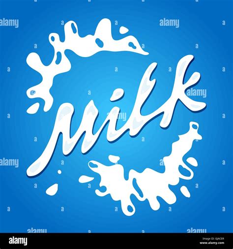 Milk Label Vector Splash And Blot Design Shape Creative Illustration Stock Vector Image And Art