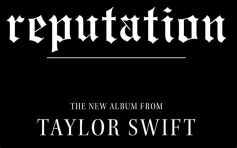 Reputation (Taylor Swift) Font Free Download