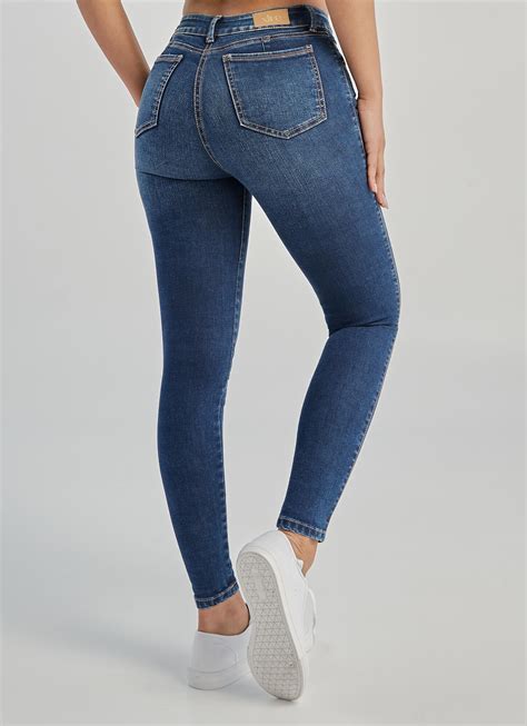 Jeans Skinny Tiro Medio Ref Burgo Xlive Jeans