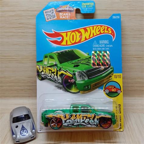 Hot Wheels Carros De Arte Chevy Silverado Rodas Quentes Verde