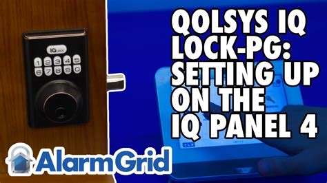 Qolsys Iq Lock Pg Setting Up On Iq Panel Youtube