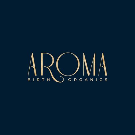 Logo And Brand Design For Aroma Birth Organics Luxury Design Graphic