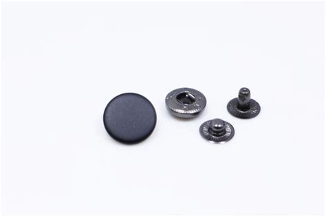 Matte Black Metal Snap Buttons Upholstery Supplies Model 633 Press