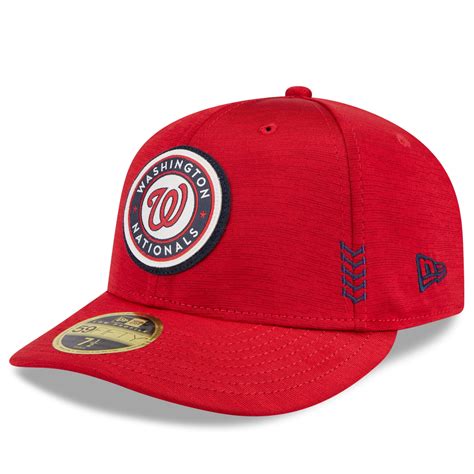 Mens New Era Red Washington Nationals 2024 Clubhouse Low Profile