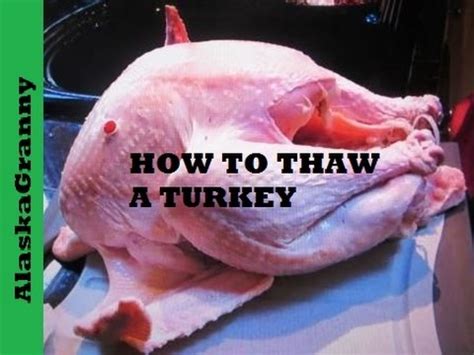 How To Thaw Defrost A Turkey Best Way To Thaw Defrost Turkey Youtube