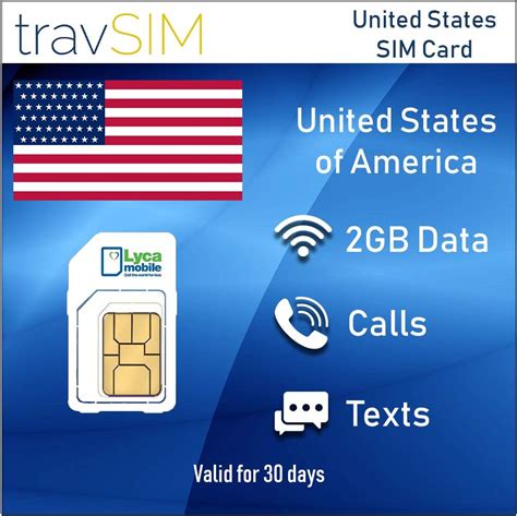 Travsim Lycamobile Prepaid Usa Sim Karte Sim Gb Amazon De Elektronik