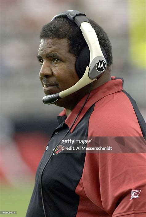 Arizona Cardinals Coach Dennis Green Watches Play Against Pittsburgh