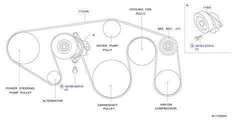 Belt Diagram For A 2006 Nissan Pathfinder I Have A 1999 Path