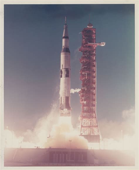 saturn  rocket lifting   pad  wide angle view