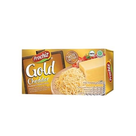 Jual PROCHIZ CHEDDAR CHEESE GOLD 160 GR KEJU Shopee Indonesia