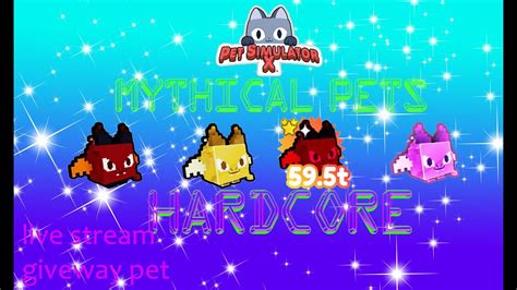 Pet Simulator X Giveaway Hardcore Mythical Pet December Live Stream