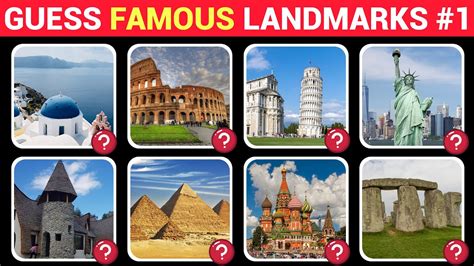 Guess The Famous Landmark Quiz 1 YouTube