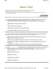 Mod 1 Test 1 Attempt 2 Pdf DAU Page 1 Of 2 Module 1 Exam Here Is Your