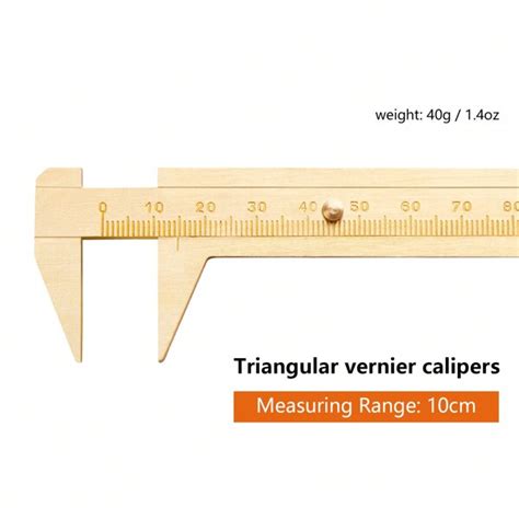 Mini Brass Vernier Caliper Pocket Caliper Dual Scale Slide Gauge